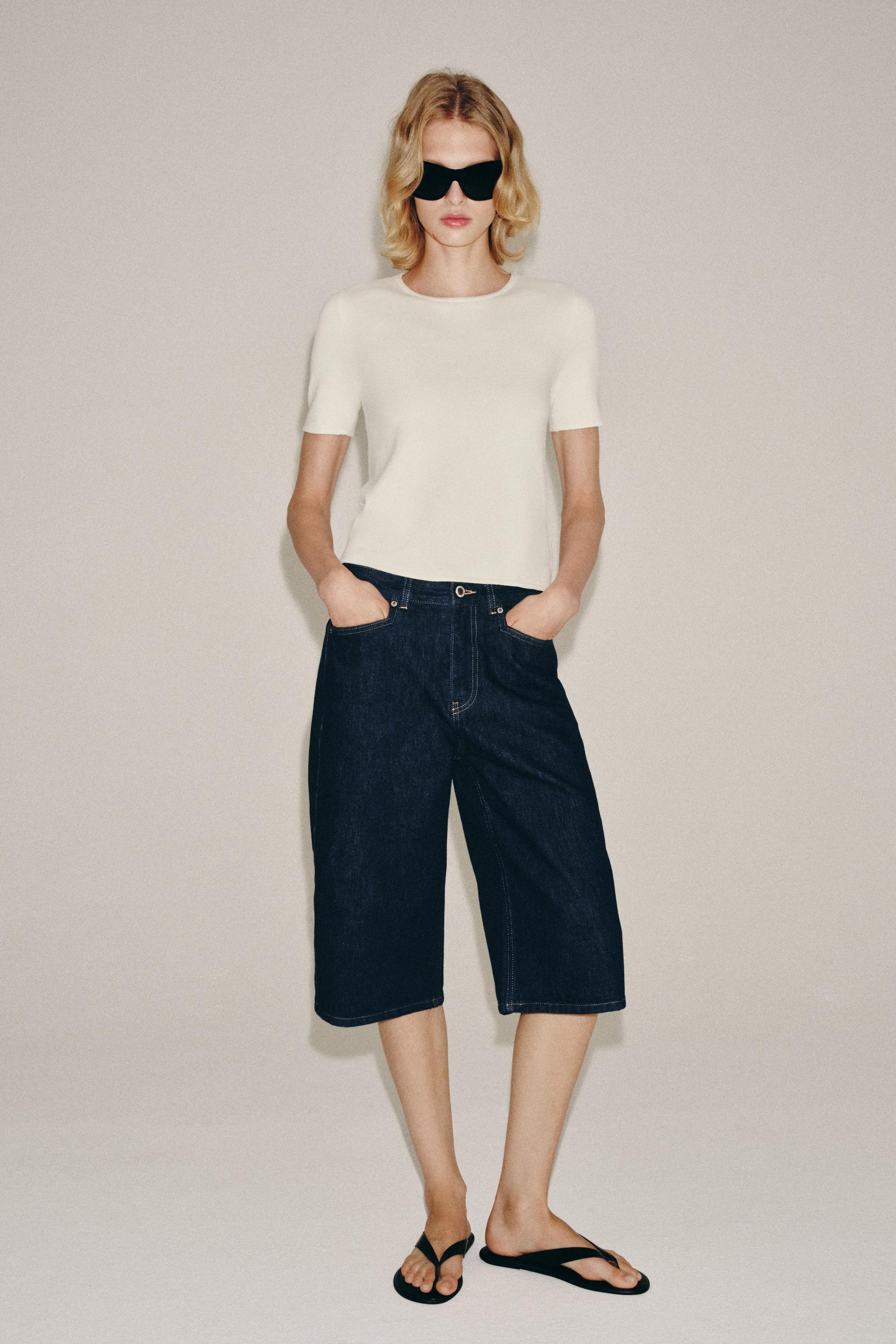 BERMUDA EN JEAN TAILLE MOYENNE ZW COLLECTION